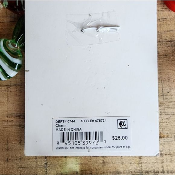 Unwritten Rainbow Multicolor Crystal Charm Fine Silver Plated NWT - Picture 3 of 3